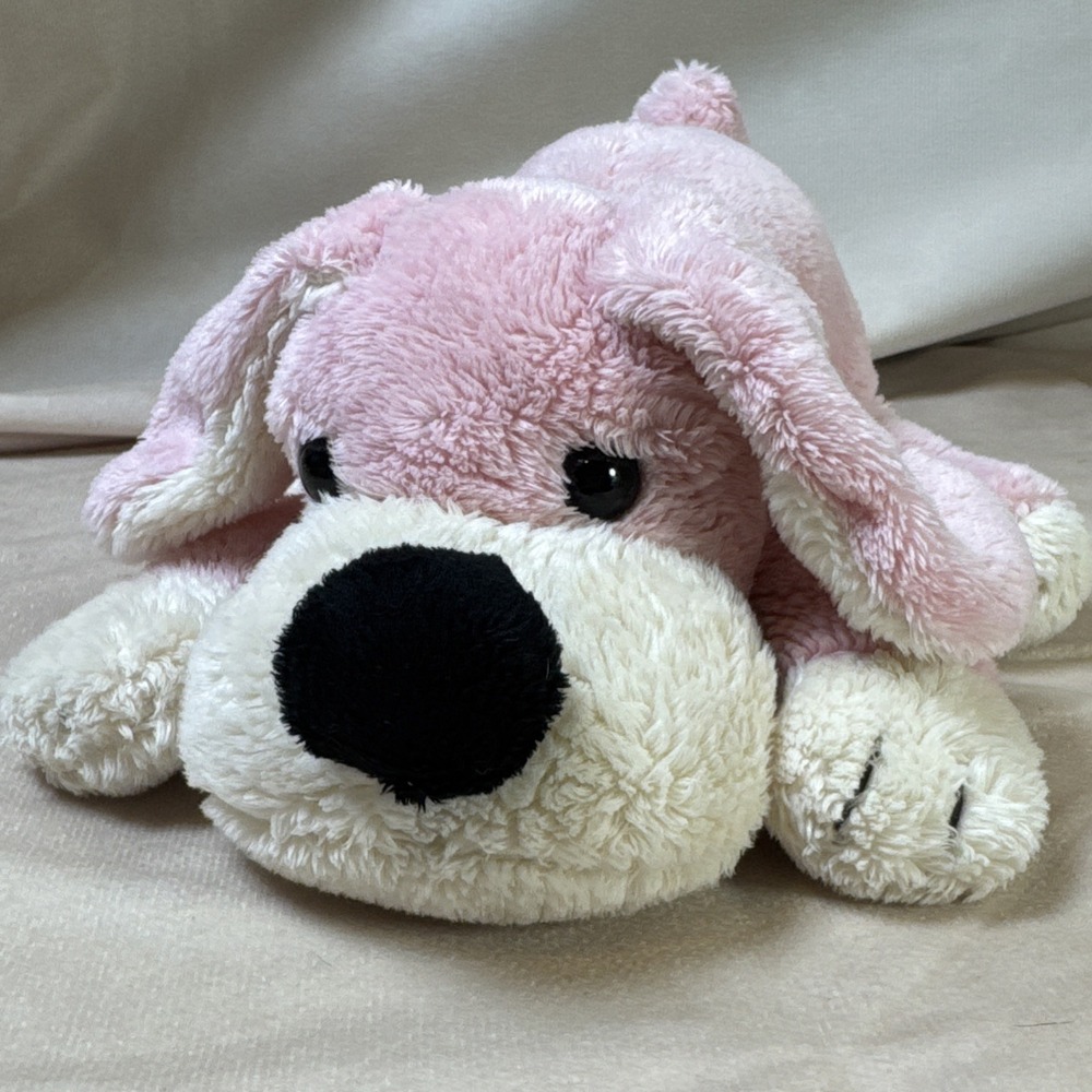 FAO SCHWARZ Plush Puppy Dog‎ Penelope The Pup Pink 8" Stuffed Animal Soft Cuddly